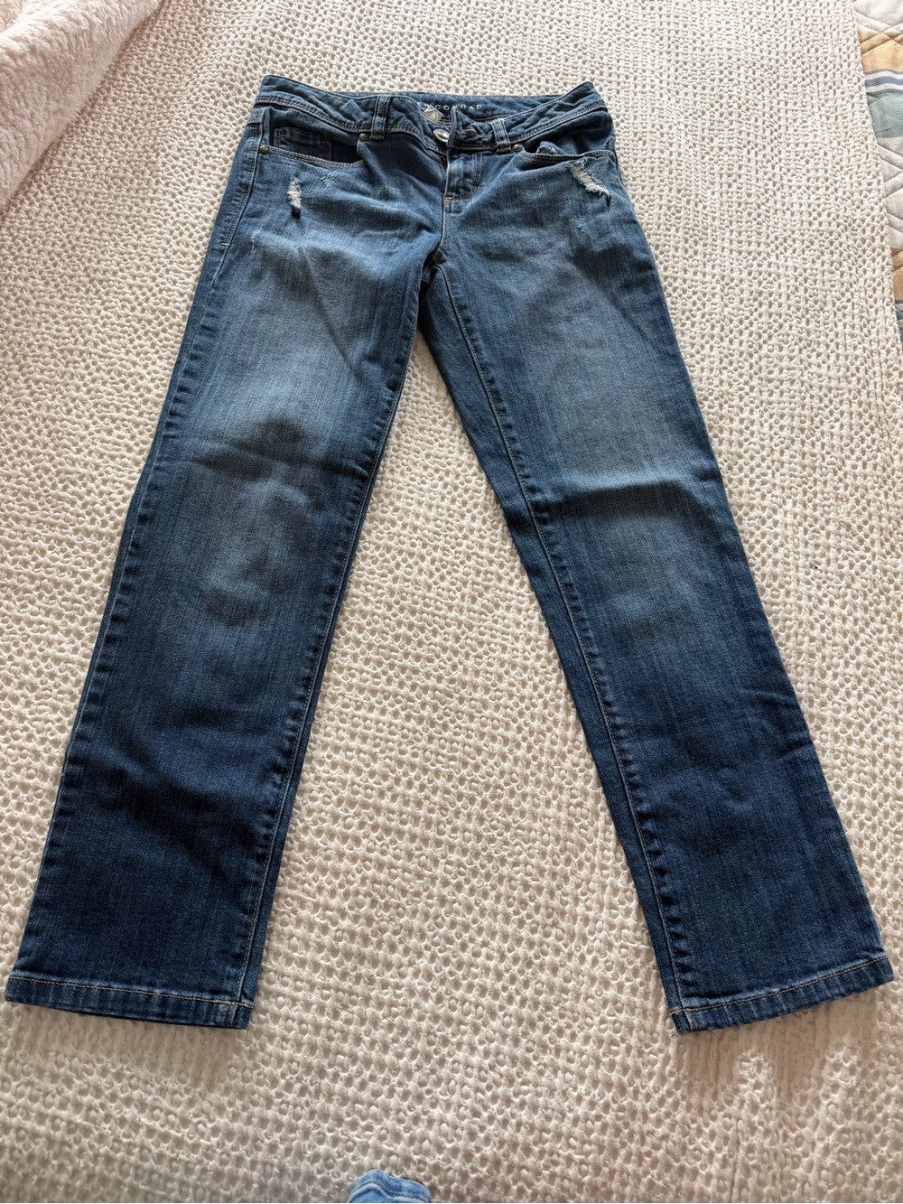 LC Lauren Conrad Dark Blue Straight-Leg Jeans
